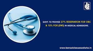 Government Announces 27% Reservations For OBC’s & 10% For EWS In All India Medical Admission